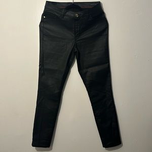 Tommy Hilfiger Black wax denim pants.